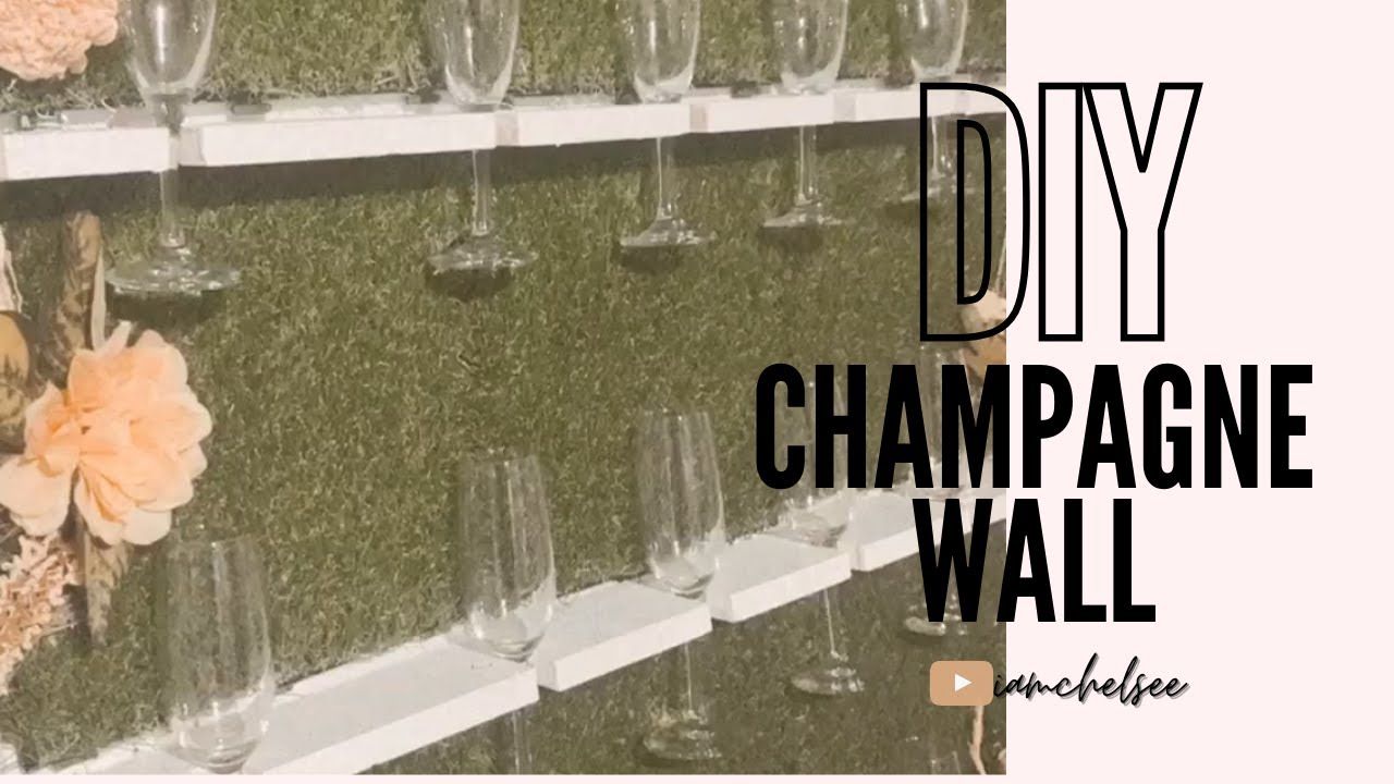 Diy champagne wall